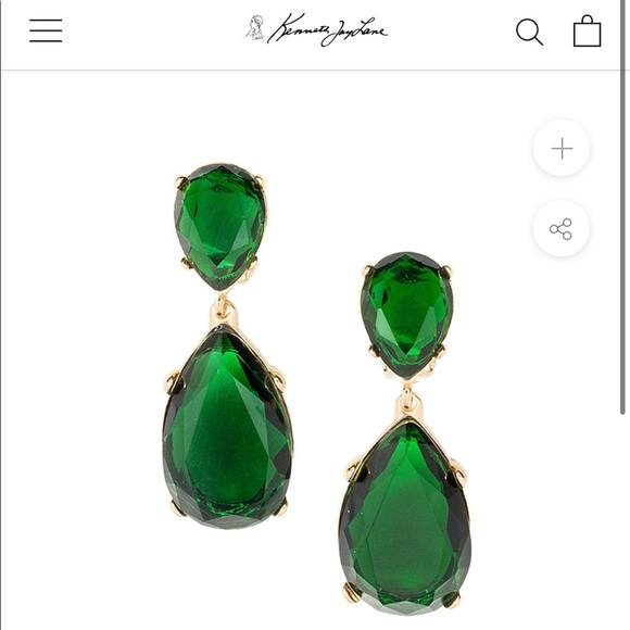 Kenneth Jay Lane Jewelry - NWT Kenneth Jay Lane emerald earrings